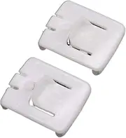 2 Set 6 Piece Car Seat Buckle Fastener Clip Runner Guide 435881203A C10 Fit for VW Golf MK1 MK2 MK3 Corrado Scirocco White Plastic
