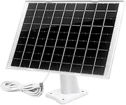 GENBOLT Solar Panel Waterproof, Works with Surveillance Cameras on Rechargeable Battery, 7W/5V with 4M USB Cable, Supports Continuous Power for The Camera