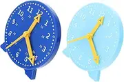 UPKOCH School Clock Model Toys Boys and Girls Learning Clock 12cm Educational Time Random Color