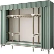 Polyester Fiber Portable Closets with Curtain Large Capacity Wardrobe Closet for Closet Organizers and Storage