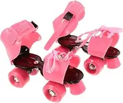 HONMEET Roller Skating Shoes for Boys Girls Boys and Girls Inline Skates 4 Wheels Comfortable