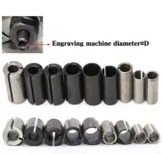 9Pcs/Set Conversion Chuck Cnc Router Bit Tool Milling Cutter Adapter Collet