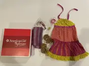 American Girl Doll Julie Mixed Print Maxi Dress - New - Retired