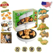 Dinosaur Shaped Waffle Maker - Novelty 3D Electric Waffler for Kids & Adults