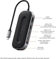 Satechi USB-C Multiport Adapter with 2.5G Ethernet - Space Grey