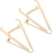 2pcs Fat Caliper Body Fat Tester Body Fat Measurement Tape Measure for Fat Pinch Test Tape Measurer Skinfold Test Fat Measurer Bmi Calculator Digital Handheld Abs Plastic Tool