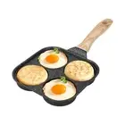 4 Cup Fried Egg Pan Multifunctional Breakfast Maker for Plett Crepe Pancake