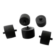 5pcs 10x6x1.5mm Pinch Roller Rings With Shaft For Cassette Tape Deck Recorder