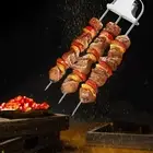 3 Way Skewers Metal Kabob Skewer Reusable Kabob Sticks for Grilling Shrimp