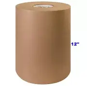 12" x 1200' Brown Kraft Paper Roll 30# Shipping Wrapping Packaging Cushioning