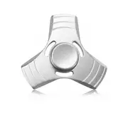 Tri Aluminum Silver Fidget Spinner - Fidget Toys Australia