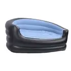 Two Seater-SofaPVC-flocking Sofa Inflatable Lazy Sofa Bed Blue