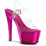 Pleaser SKY-308 Platform Sandals Pink Transparent Table Dance Pole Dance Gogo