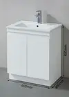 ✨600MM White High Gloss Polyurethane Vanity UNIT soft closing solid doors