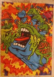 Santa Cruz Skateboards Banner Poster Screaming Hand Girl Deck Shirt Tony Hawk XL