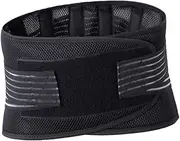 Breathable Waist Fitness Belt for Running Supportive Waist Protectors for Outdoor Exercise and Fitness Activities Black