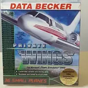 Data Becker Private Wings Add On For Microsoft Flight Simulator 2000 New Sealed