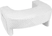 APLUSH Reading Pillow for Bed, Memory Foam Lap Desk Pillow,Adult Extra Large Arm Rest Pillow, for Reading, Working, Playing, Crocheting in Bed and Couch,White