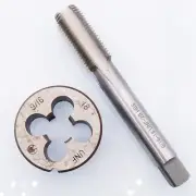 9/16"-18UNF HSS Tap And Die UNF Machine Thread Tap + Round Thread Die Right Hand