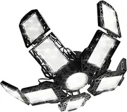 Deformable LED Garage Light - 18000 Lumen 6500K Daylight 180W, Three Leaf Garage Organization Ceiling Lighting
