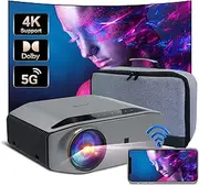 1080P Projector - Artlii Energon 2 Full HD WiFi Bluetooth Projector Support 4K, 7000L 300" Display, Compatible with HDMI, iPhone, Android for Home Theater, PPT Presentation