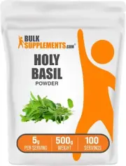 BulkSupplements Holy Basil Powder 500g - 5 g Per Serving
