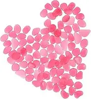 JOINPAYA 200pcs Glow Pebbles - Glow in The Dark Pebbles Decorative Glowing Stones Fish Tank Aquarium Gravel for DIY Garden Decoration