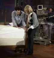 Actor Sacha Baron Cohen as Borat and television personality Martha- Old Photo