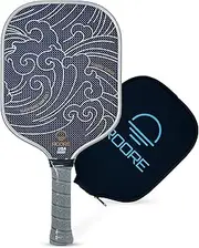 Gen 3 Titanium PET Carbon Fiber Pickleball Paddle Racket - Thermoformed and Edge Foam Injected Standard Shape 16mm Pickleball Paddles - USAP Approved USAPA Rackets (Standard, Titanium)