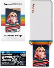 Polaroid Hi-Print Bluetooth Connected 2x3 Pocket Phone Photo Printer with Paper
