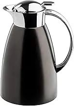 TableCraft 12681 50 oz (1.5 L) Stainless Steel Coffee Carafe, Brushed Stainless Steel with Black PVD Finish, Vacuum Insulated, Lightweight Leak Proof Coffee Dispenser, for Cafes & Restaurants