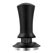 Coffee Hand Tamper with Automatic Spring Display Loaded And Scale Rebound Adjustable Depth Detachable black 51mm