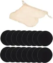 MERRYHAPY 16pcs Makeup Remover Pads Facial Powder Puffs Reusable Face Pads Face Cleaning Tools Facial Cleansing Pad Face Pads for Cleaning Skin Face Pads Facial Cleaner Round Facial Wipes