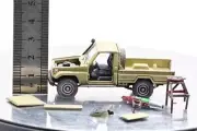 Sanrong AM 1/72 2-door Pickup + Rocket Launching Nest Finished Model Ornament
