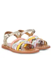 [Pom d'Api] Pom d'Api Plagette Lux leather sandals UK 3 multicoloured