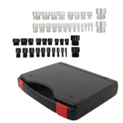44-pc Inch & Metric Set Nut And Bolt Thread Checker Identifier Thread Gauges Box