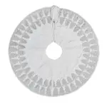 Sudha Pennathur White and Silver Embroidered 30 Tree Skirt
