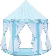 Portable Kids Tipi Tent Princess Pink Girl Castle Play House Children Small House Folding Playtent Party Castle Room(Purple)