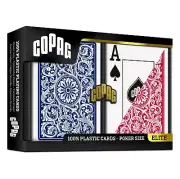 Copag Elite 1546 Plastic Playing Cards Poker Size Jumbo Red/Blue Double CPG-17