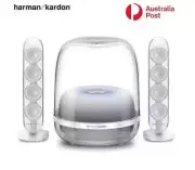 Harman Kardon SoundSticks 4 Wireless Bluetooth Speaker System Desktop Subwoofer