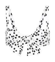[Alexandra Miro] Alexandra Miro Clara polka-dot bikini top AU 10 white