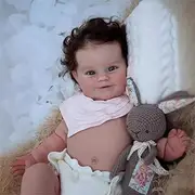 Anano Reborn Full Silicone Baby Doll, Lifelike Girls, 50 cm Baby Dolls, Like a Real Baby Doll, Girl Maddie, Waterproof Full Body Silicone, Soft Newborn Reborn Babies