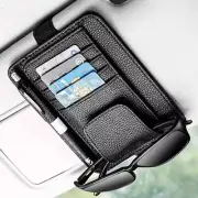 Car sun visor storage bag car glasses clip car business card holder bill holder