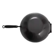 14 In. Carbon Steel Nonstick Wok Set with Lid and Bakelite Handles, 4-Pieces