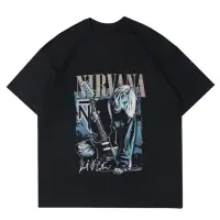 在飛比找蝦皮購物優惠-Kurt COBAIN NIRVANA 樂隊 T 恤 NIR