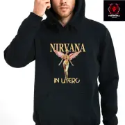 Nirvana "In Utero" Classic Unisex Pullover Fleece Hoodie Jumper S-3XL