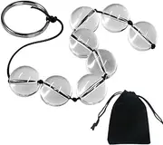 Sex Toy Bead Anal Butt Plug Anal Training Bead Plug Trainer Anal Play Bead Anal Chain Transparent Glass Crystal Adult Sex For Male Female Couple Play