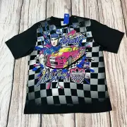 Adidas x Jeremy Scott Rally NASCAR Style Checker Shirt HG6512 Men’s Medium NWT