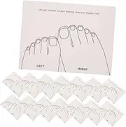 Minkissy Professional Nail Art Display Cards 15pcs Nail Paper Cards Manicure Tool Set