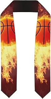 [EdWal] Basketball print Graduation Stole and Sash Class for Unisex Adult Honor Stole Honor Stole of 2025